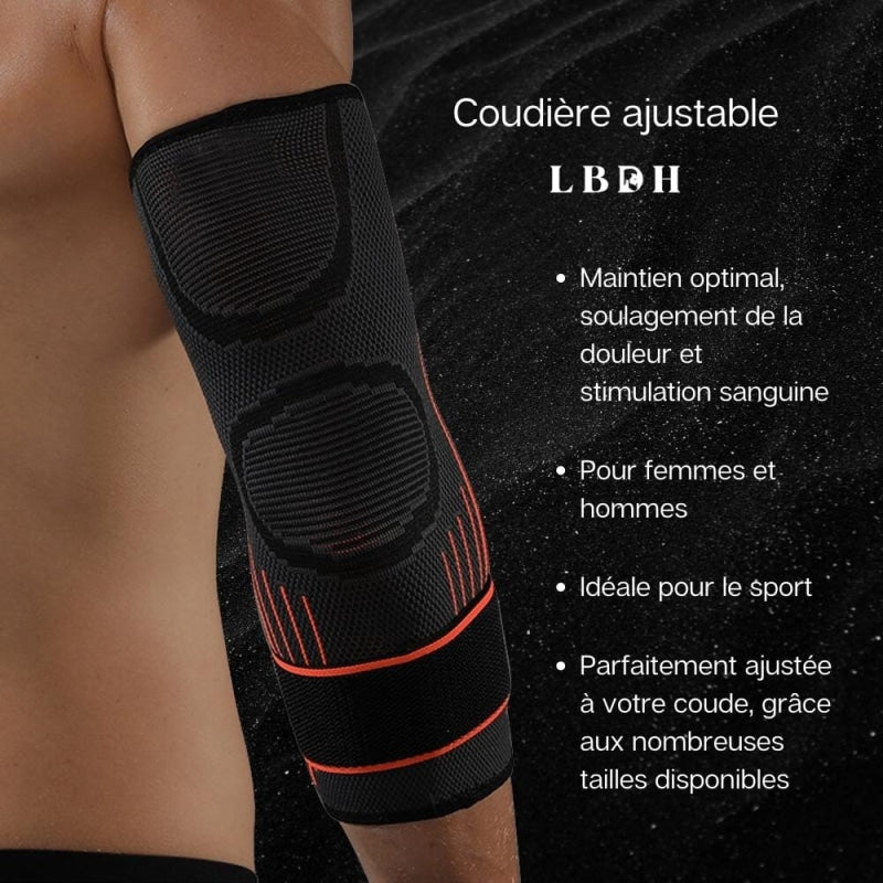 Coudière pour tendinite et coude de tennis, manchettes de compression pour  protection - Support de compression pour tendinite?XL?