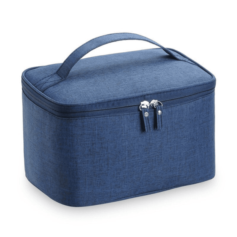 Trousse de toilette compacte bleue