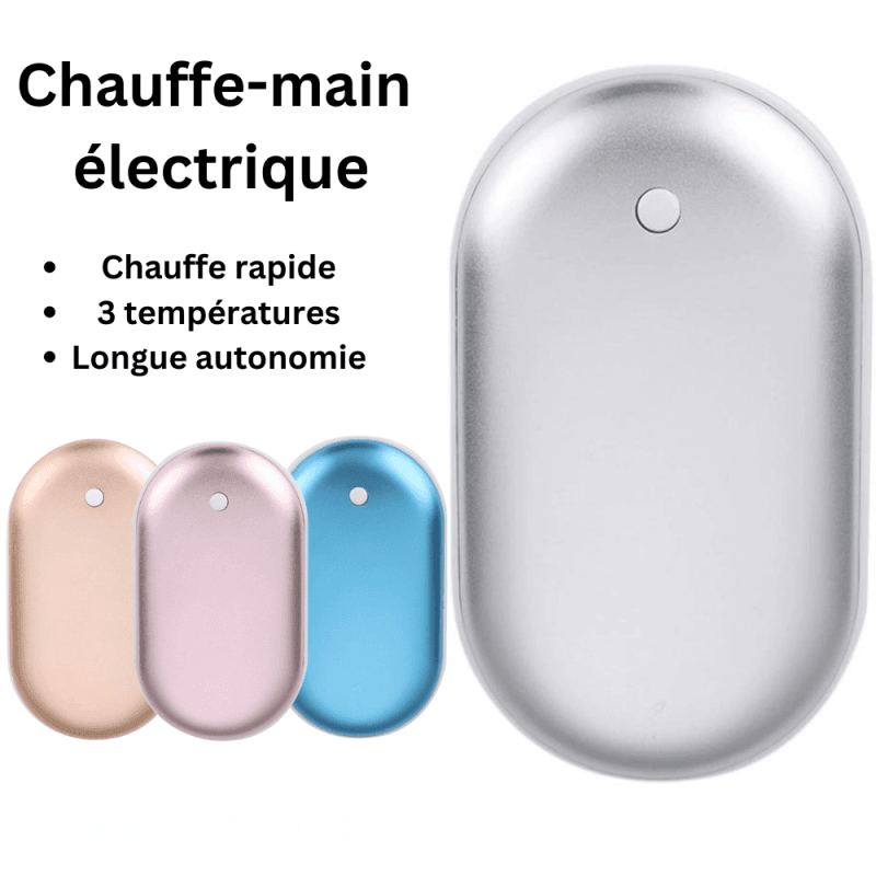 Rechargeable Chauffe-Mains, 3 en 1 USB Chauffe-Mains électrique