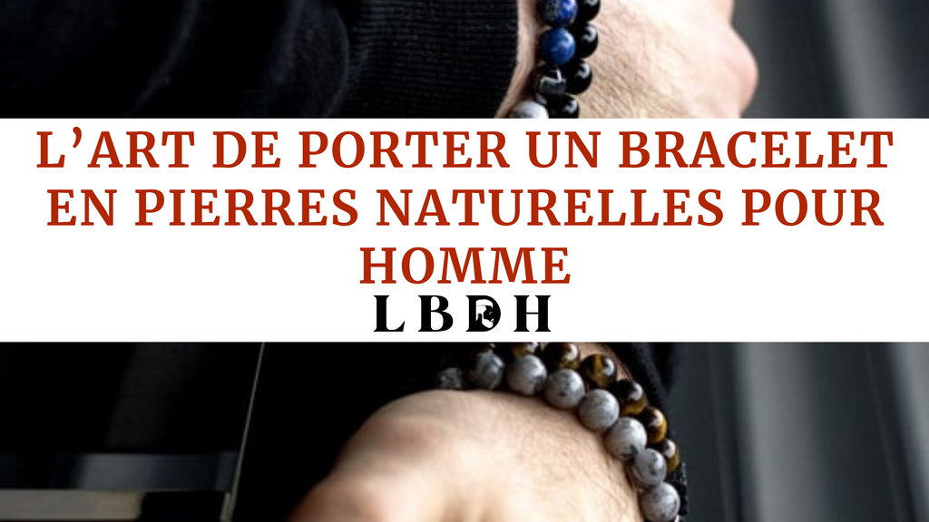 Bracelets en Pierres Naturelles pour Homme, Bijoux