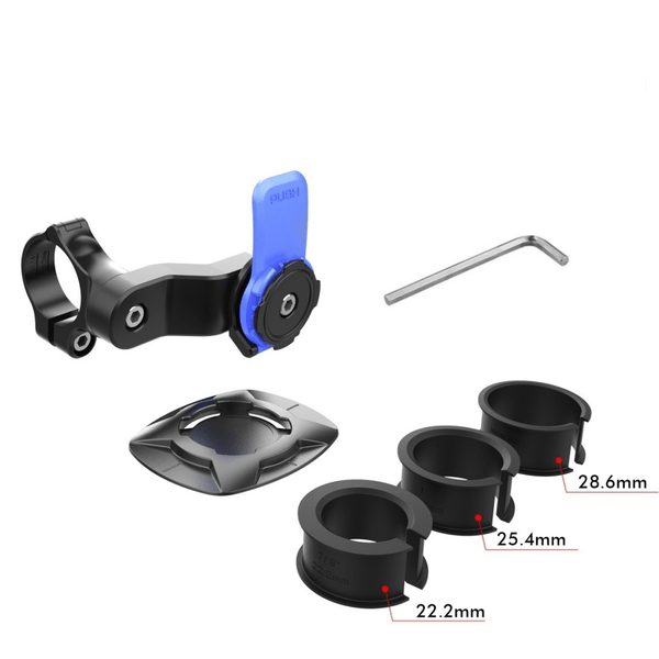 dimensions des accessoires livrés avec le téléphone sur le support téléphone moto et vélo