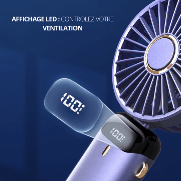 Ventilateur De Cou, Portable Ventilateurs Sans Pales Mini Usb