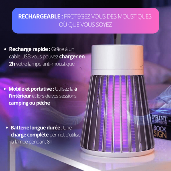 Lampe UV anti guepes frelons mouches moustiques Aspectek - électrique  électronique haute tension 