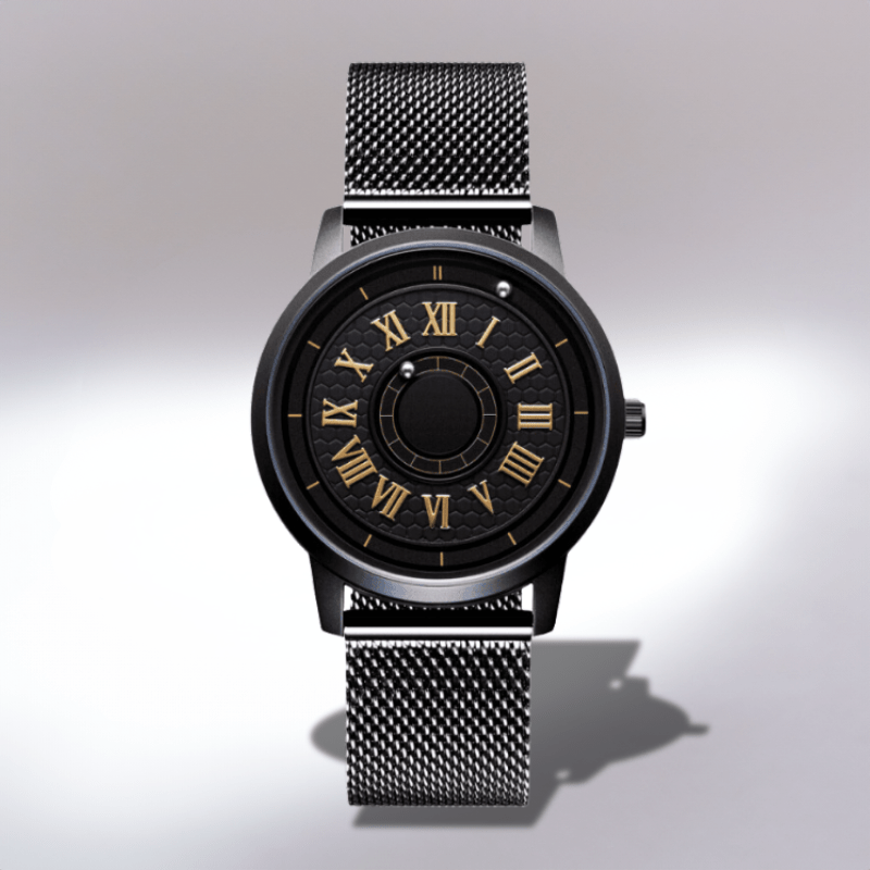 Montre Noire à Bille Magnétique