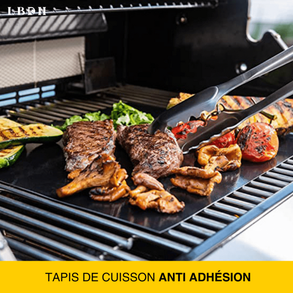 BON-BQ ™ - Tapis de Cuisson et Grill Barbecue (BBQ) Anti-Adhésif – 🐵  Alouate