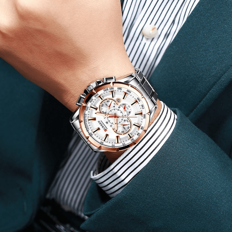 Montre Chronographe Bracelet Acier