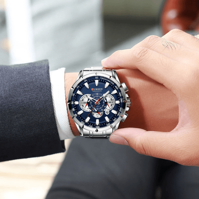 Montre Chronographe Bracelet Acier