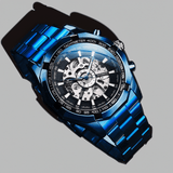 Montre Squelette Automatique Bleu