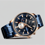 Montre Acier Homme avec Chronographe