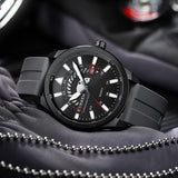 Montre Quartz Acier et Silicone