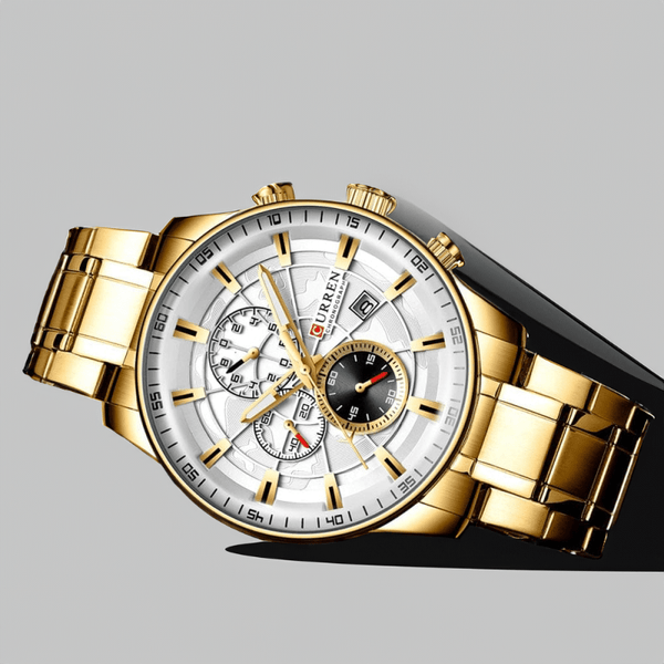 Montre Acier Homme avec Chronographe