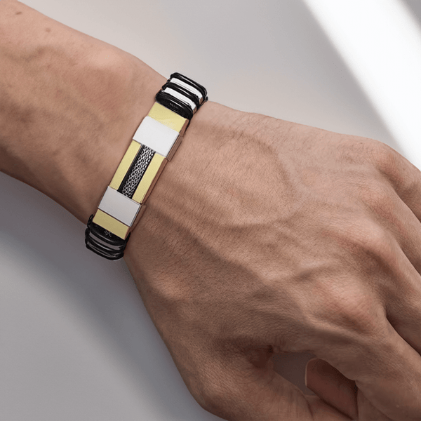 Bracelet acier inoxydable pour homme