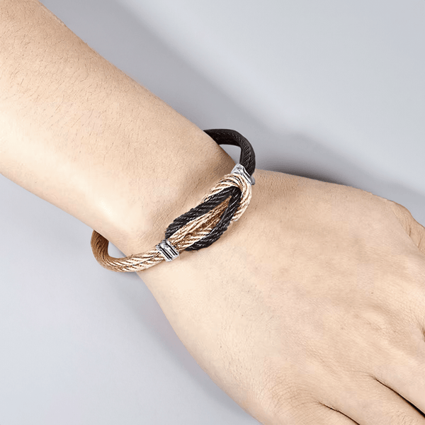 Bracelet Jonc en acier inoxydable pour poignet fin