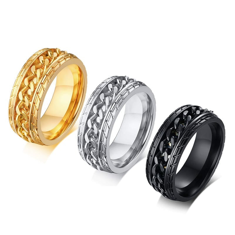 BAGUE ANTI STRESS EN ACIER