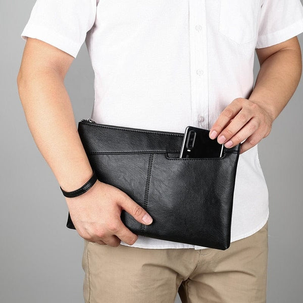 Étui en cuir pour homme/Sacoche de ceinture pour téléphone portable, 10,5 x  17 cm