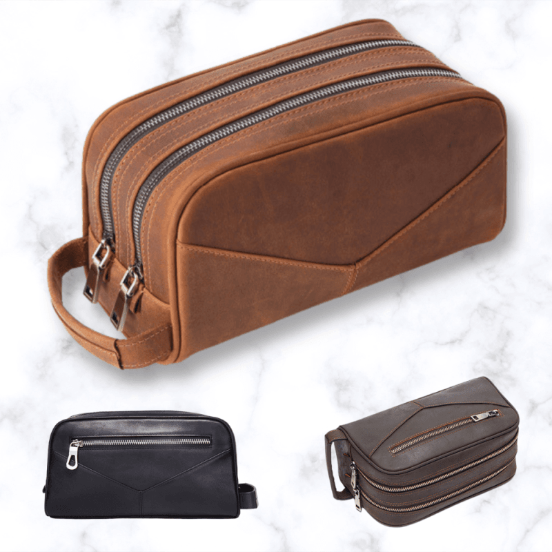 TROUSSE DE TOILETTE CUIR