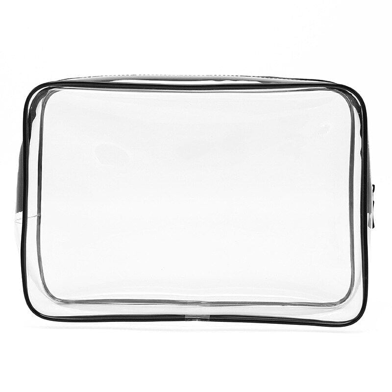 trousse de toilette transparente pour avion